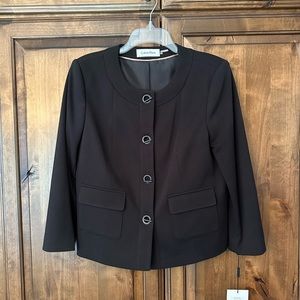 Calvin Klein size 8 black blazer